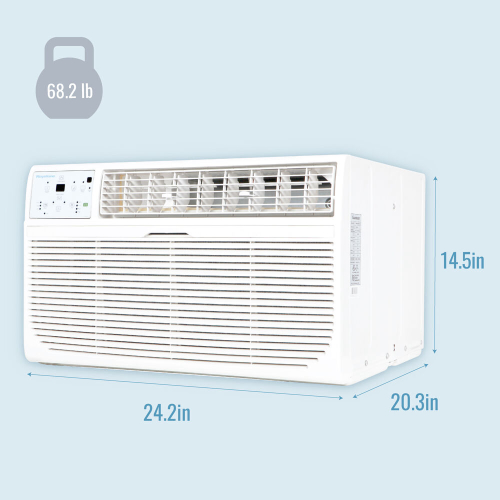 Keystone 14 - 000 BTU Through-the-Wall Air Conditioner with Supplemental Heat Capability