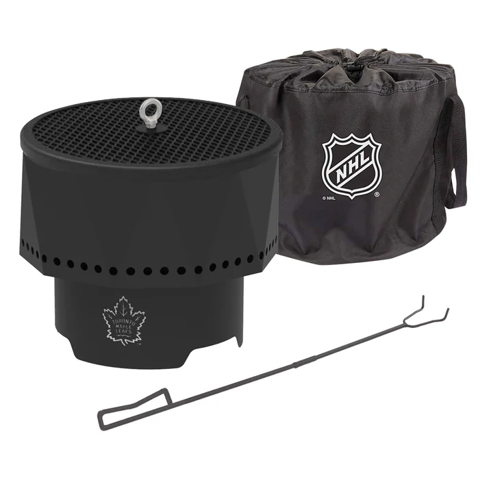 Blue Sky NHL Toronto Maple Leafs Smokeless Steel Portable Wood Burning Fire Pit