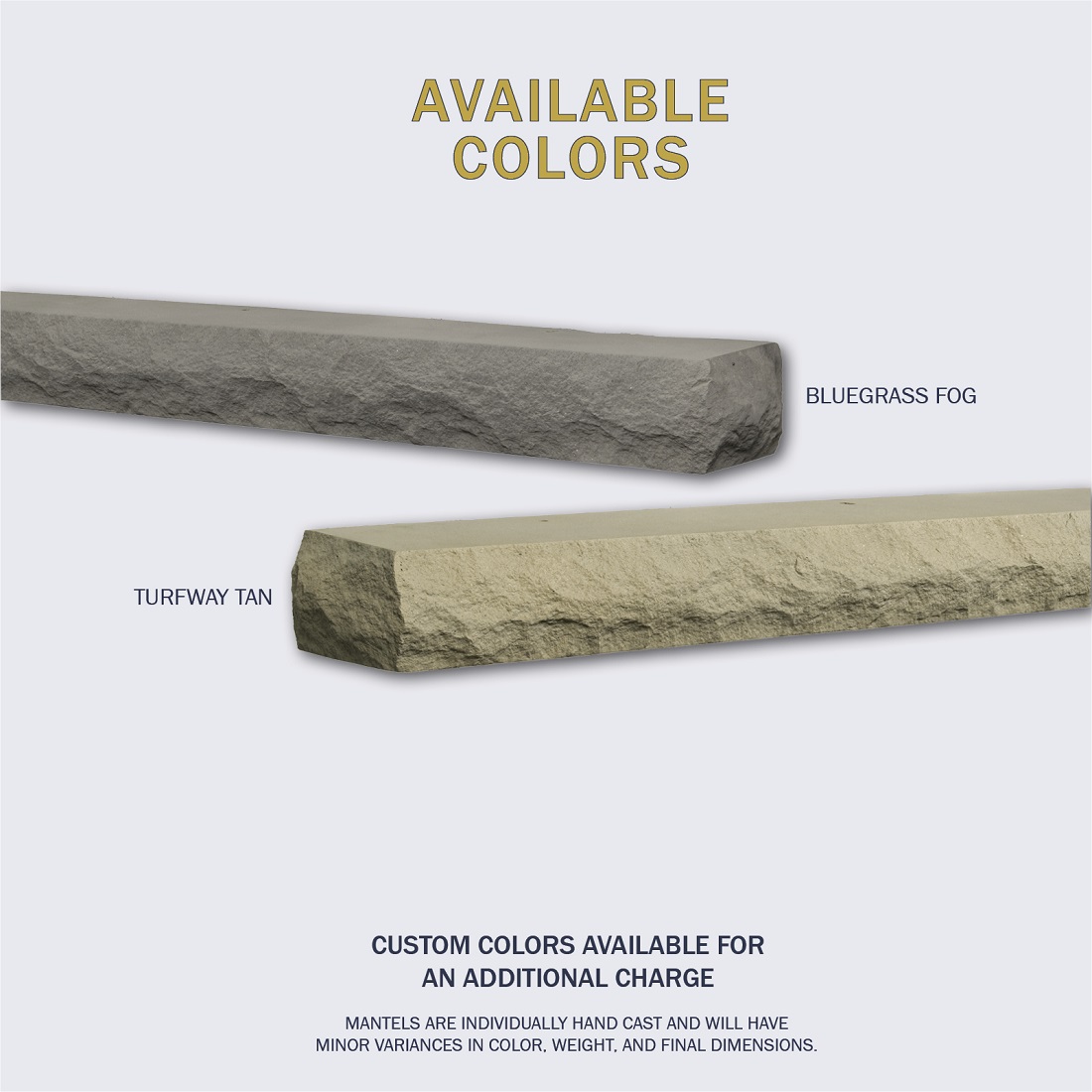 Lexington Hearth Rockface Mantel Shelf