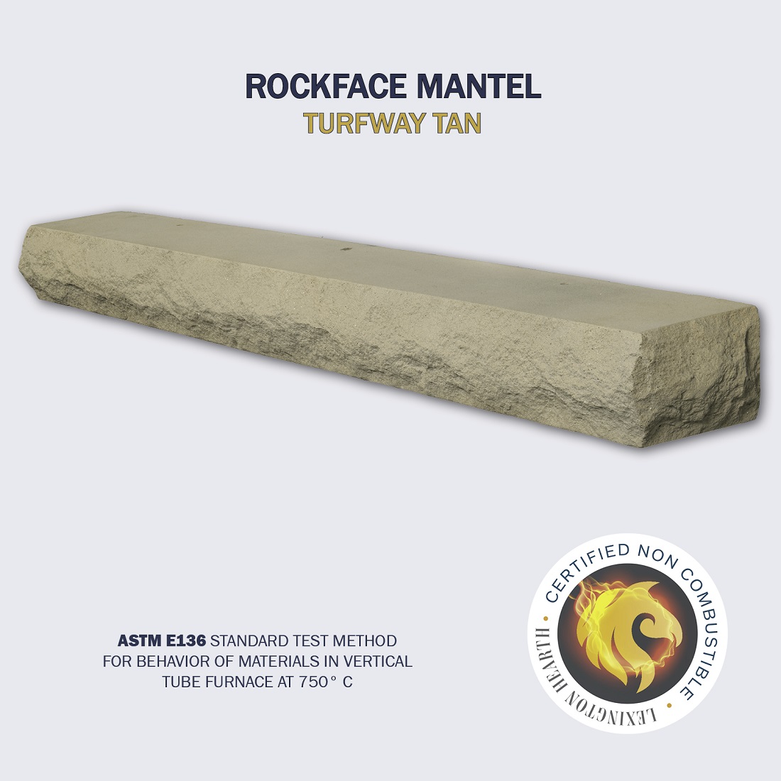 Lexington Hearth Rockface Mantel Shelf