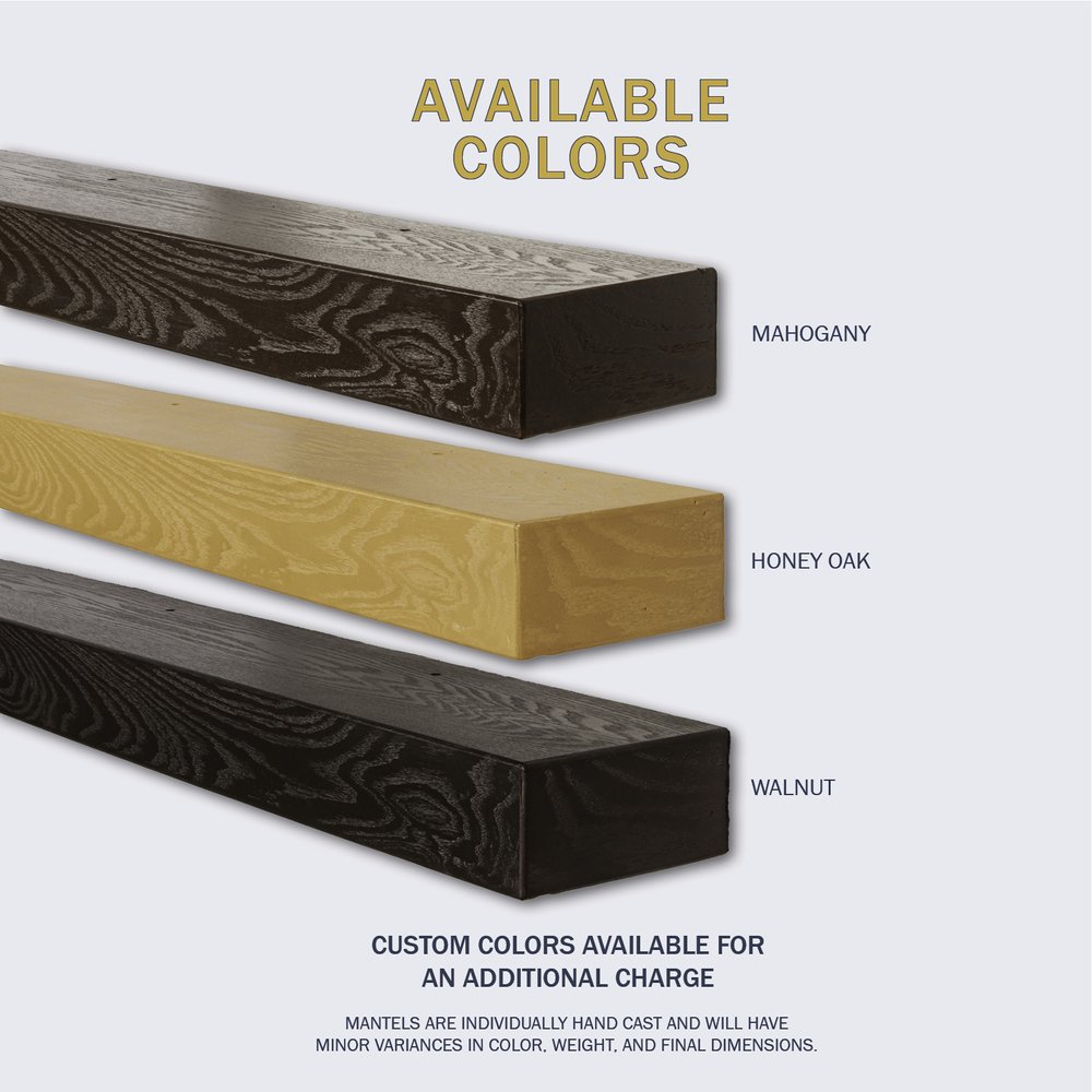 Lexington Hearth 7 Foot Classic Non-Combustible Mantel Shelf