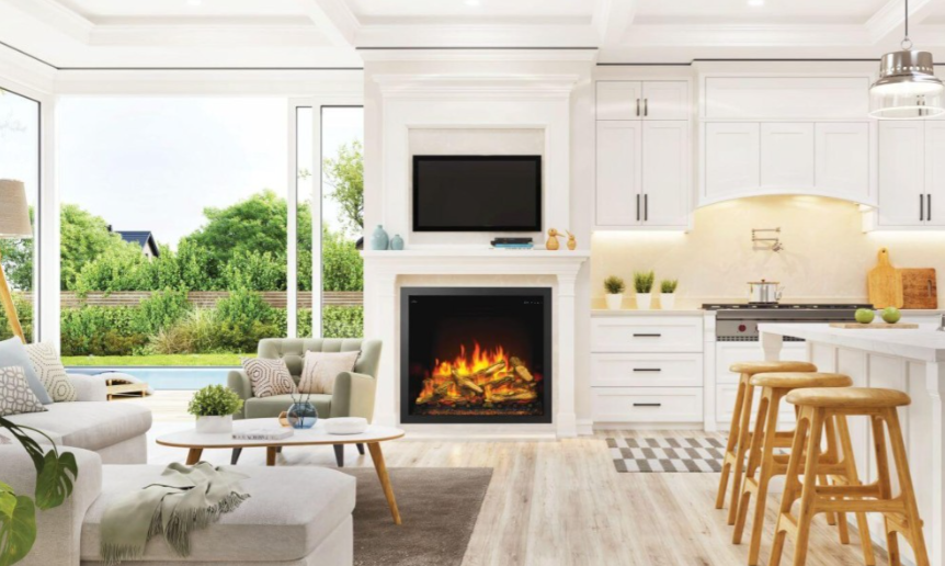 Napoleon 39 Inch Elevation Built-In Electric Fireplace