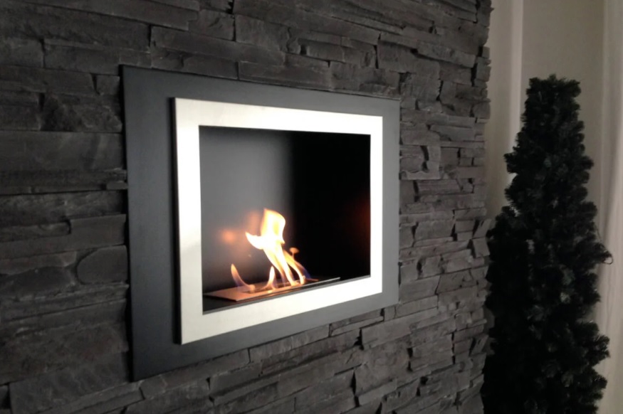 Bio Flame 43 Inch Lorenzo Recessed Ethanol Fireplace