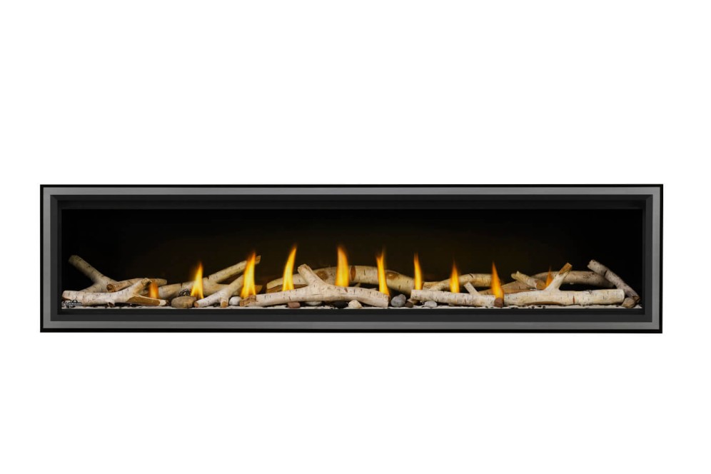 Napoleon 74 Inch Vector Direct Vent Linear Gas Fireplace - Electronic Ignition