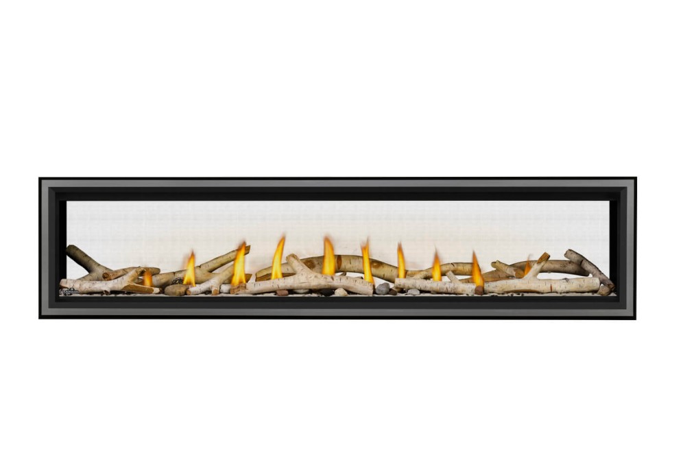Napoleon 74 Inch See-Through Vector Direct-Vent Linear Gas Fireplace - Electronic Ignition
