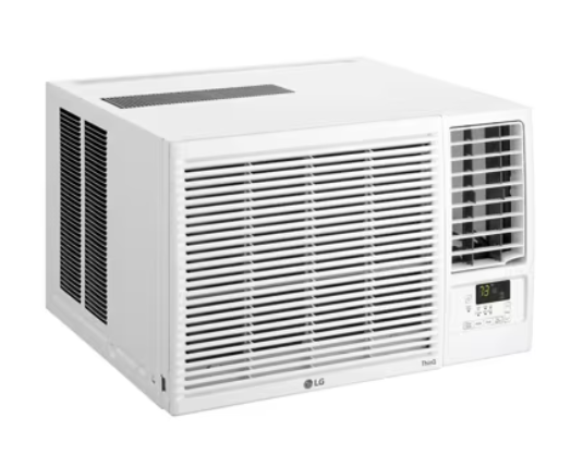 LG 12K BTU 24 Inch Heat and Cool Window Air Conditioner with WiFi Controls - 11.3 CEER