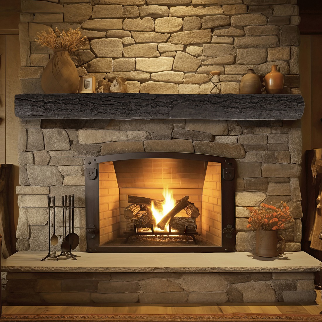 Lexington Hearth 5 Foot Half-Round Sleeper Non-Combustible Mantel Shelf