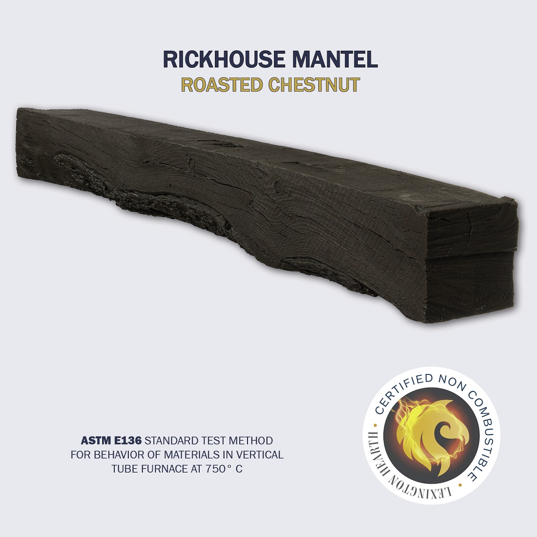 Lexington Hearth 5 Foot Rickhouse Non-Combustible Mantel Shelf