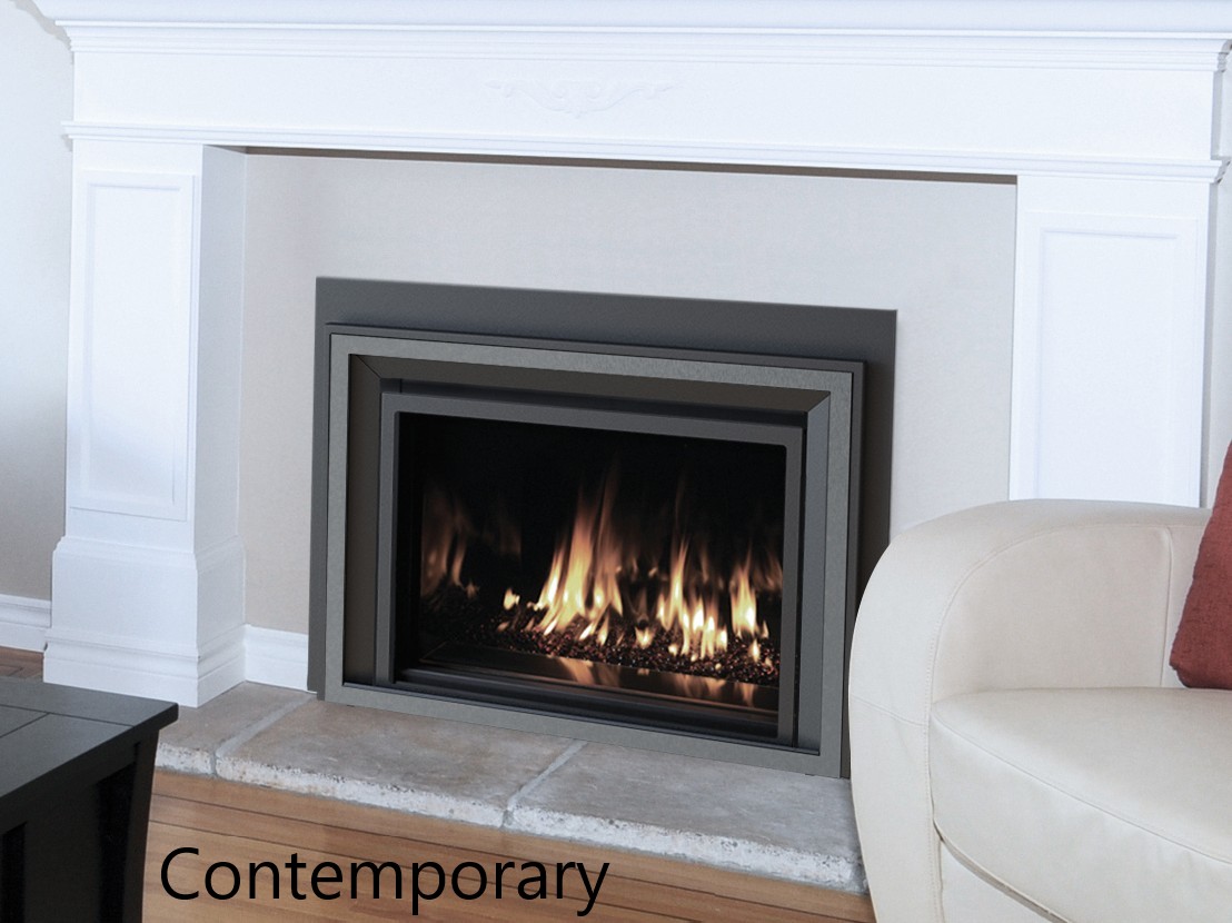 Ironstrike Stoves 34 Inch Madison Park Direct Vent Gas Fireplace Insert