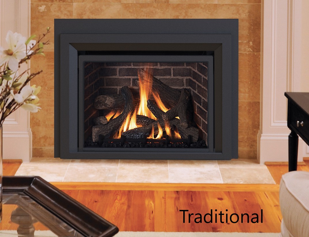 Ironstrike Stoves 32 Inch Madison Park Direct Vent Gas Fireplace Insert