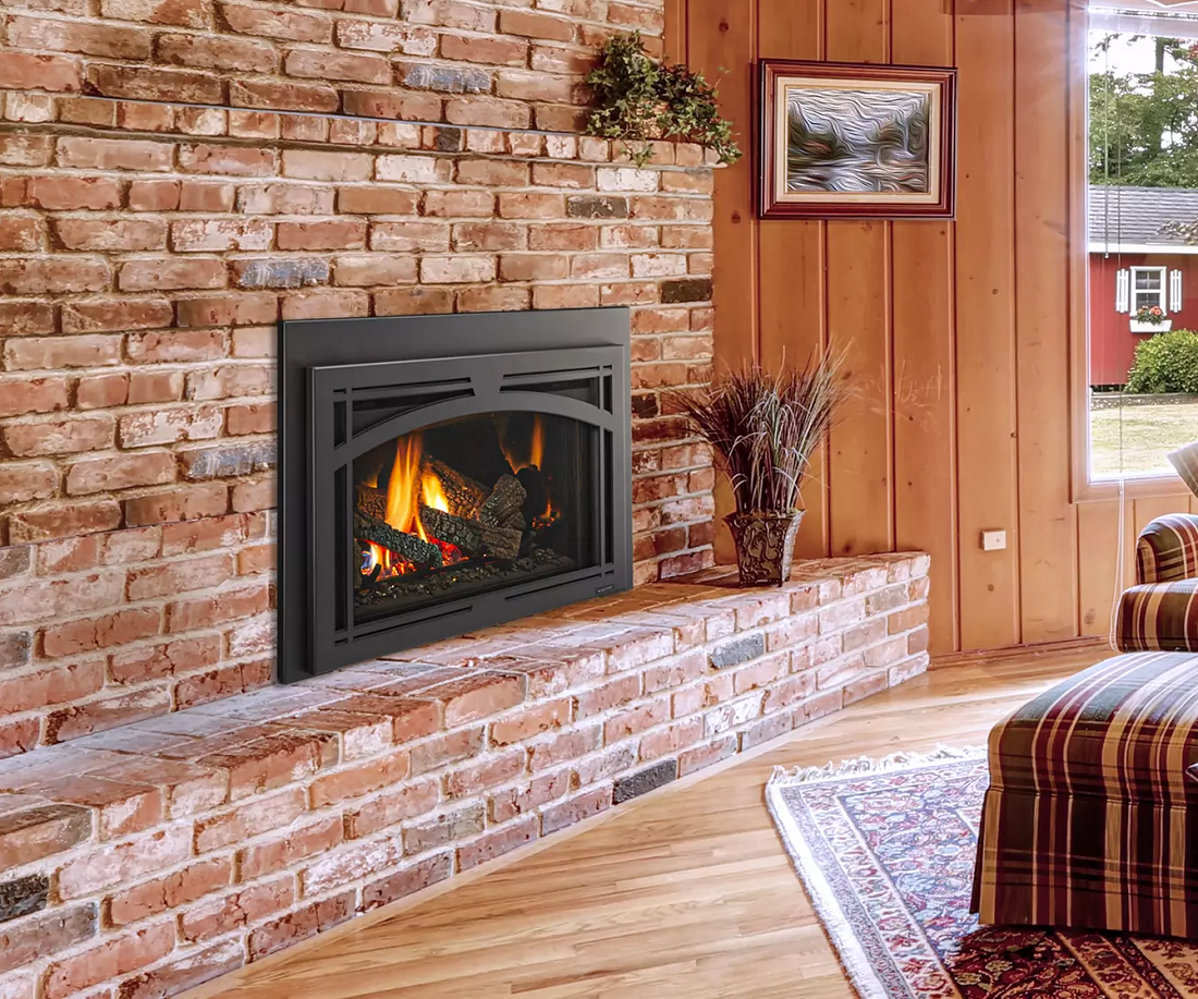 Majestic 30 Inch Trilliant Direct Vent Natural Gas Fireplace Insert with Intellifire Ignition