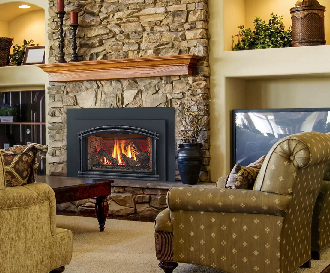 Majestic 30 Inch Trilliant Direct Vent Natural Gas Fireplace Insert with Intellifire Ignition