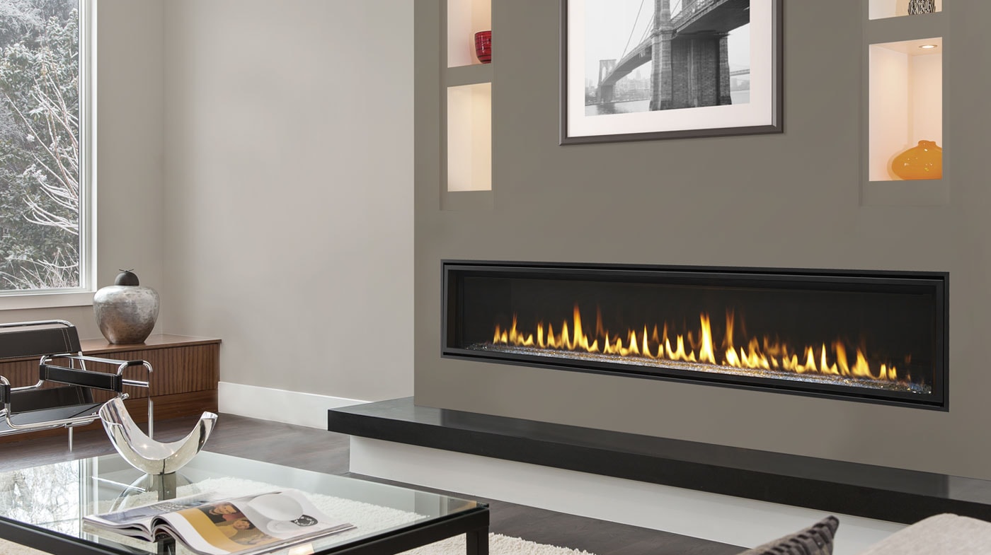 Majestic Echelon II 48" Direct Vent Linear Fireplace with IntelliFire Plus Ignition