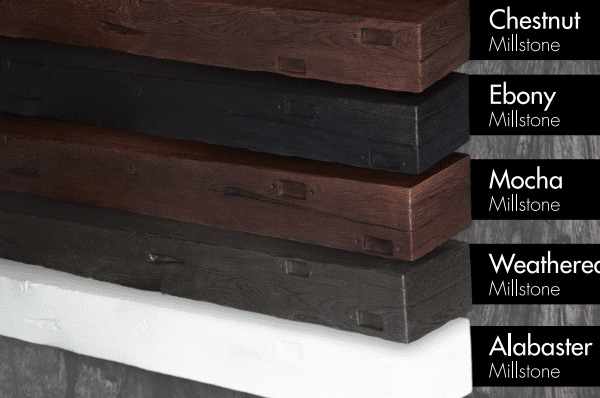 Mantels by LeeT Millstone 6 Foot Cast Stone Fireplace Mantel Shelf