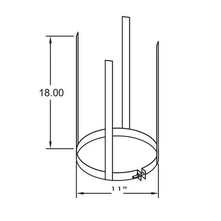 Metal-Fab 8 Inch Diameter Support Strap