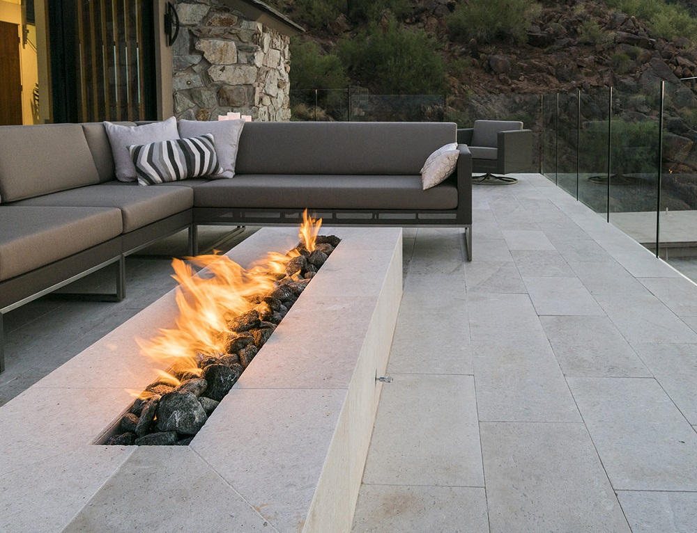 Fire By Design 60 Inch Flat Linear Pan Complete Gas Fire Pit Electronic Ignition Kit - 24V