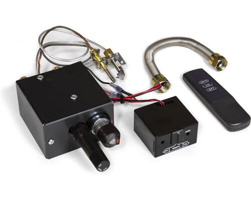 Grand Canyon 30 Inch Assembled Glass Propane Burner with Remote - Modulating Millivolt