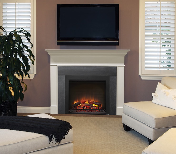 SimpliFire 36 Inch Built-In Electric Fireplace