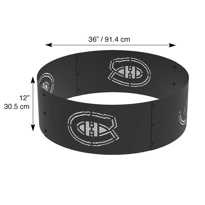 Blue Sky Montreal Canadiens 36 Inch Round Woodburning NHL Fire Ring