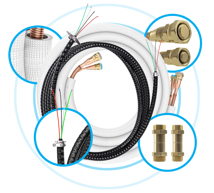 MRCOOL 25 Foot 4th Gen Install Kit for 12K & 18K BTU DIY or Easy Pro Systems
