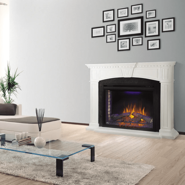 Napoleon Taylor Mantel Package with Ascent 33 Inch Electric Fireplace 