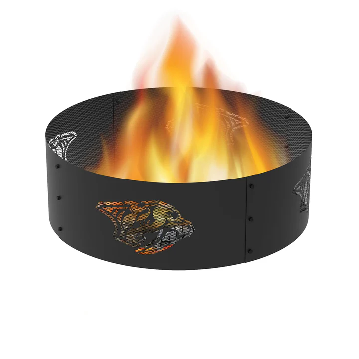 Blue Sky Nashville Predators 36 Inch Round Woodburning NHL Fire Ring