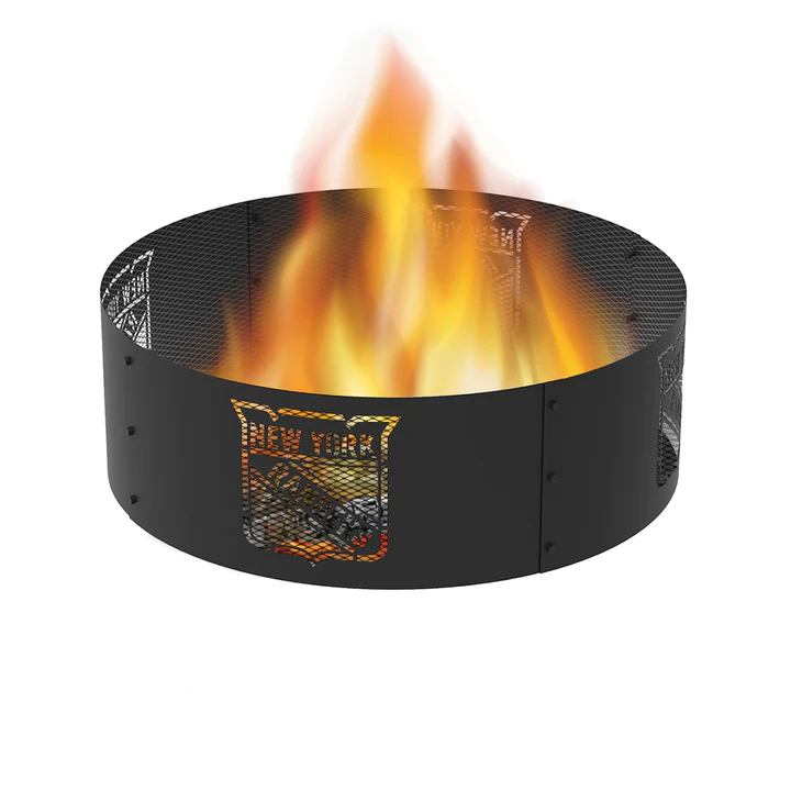 Blue Sky New York Rangers 36 Inch Round Woodburning NHL Fire Ring