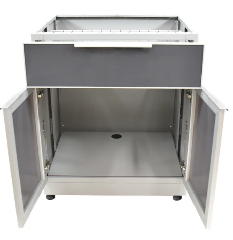 Blue Sky 30 Inch Two Door Outdoor Kitchen Cabinet with Single Drawer