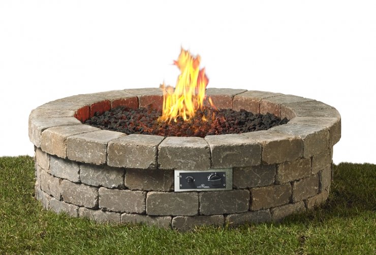 Outdoor Greatroom Company 42 Inch Round DIY Gas Fire Pit Kit