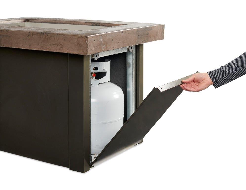 Outdoor Greatroom Company Providence Rectangular Gas Fire Pit Table