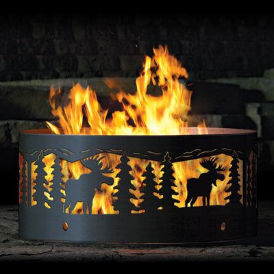 P&D Metal Works Moose Wood Burning Fire Ring