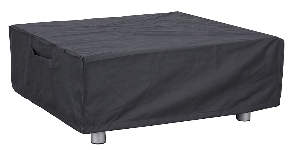 PyroMania Fire Features 36 Inch Paloma Square GFRC Gas Fire Table - Push Button Ignition