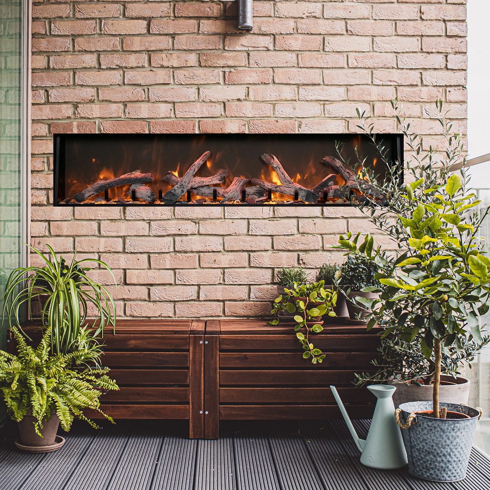 Amantii 73 Inch Panorama Extra Tall Smart Electric Fireplace