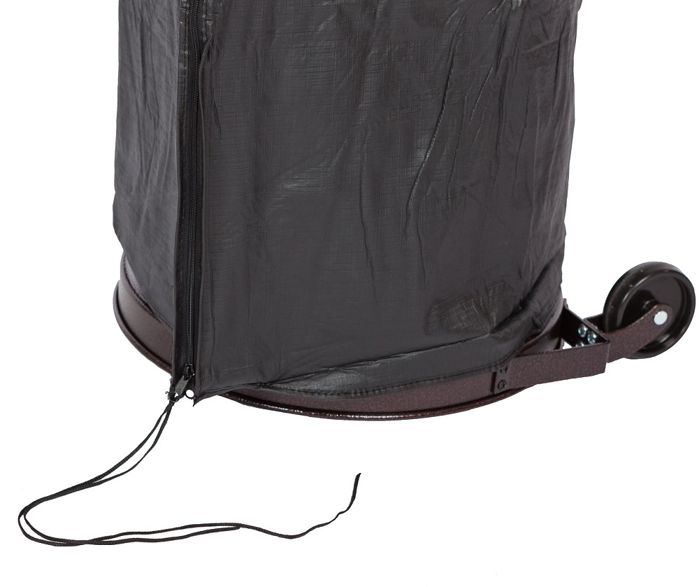 Fire Sense Full Length Outdoor Vinyl Patio Heater Cover with Felt Lining and Zipper Closure
