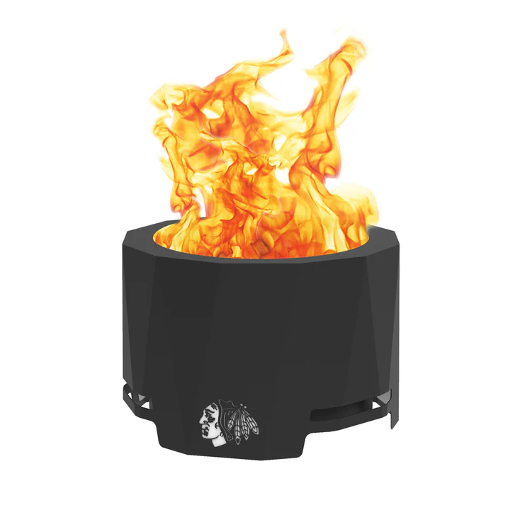 Blue Sky NHL Chicago Blackhawks Smokeless Wood Burning Patio Fire Pit