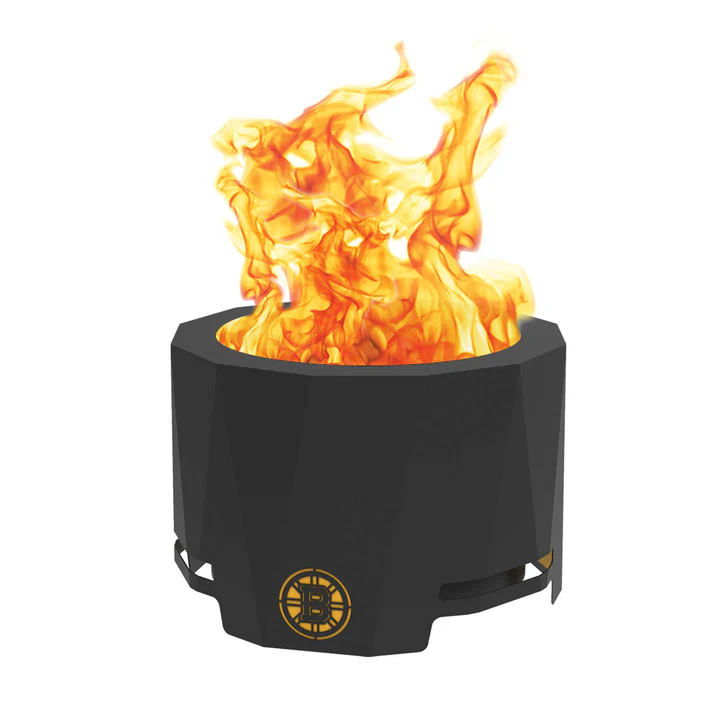 Blue Sky NHL Boston Bruins Smokeless Wood Burning Patio Fire Pit