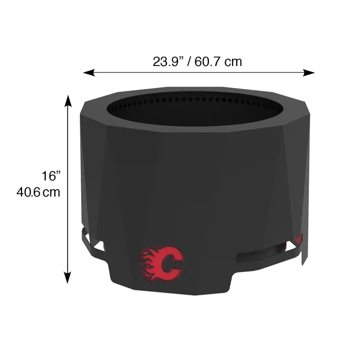 Blue Sky NHL Calgary Flames Smokeless Wood Burning Patio Fire Pit