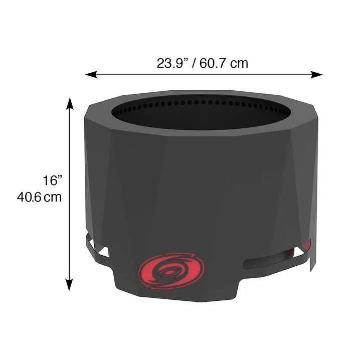 Blue Sky NHL Carolina Hurricanes Smokeless Wood Burning Patio Fire Pit