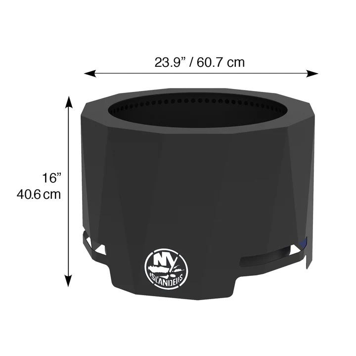 Blue Sky NHL New York Islanders Smokeless Wood Burning Patio Fire Pit