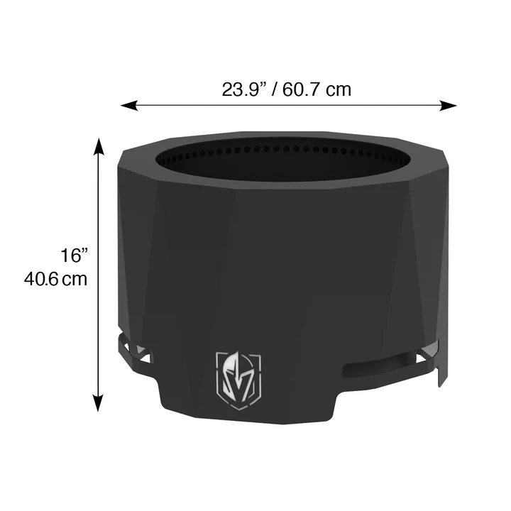 Blue Sky NHL Vegas Golden Knights Smokeless Wood Burning Patio Fire Pit