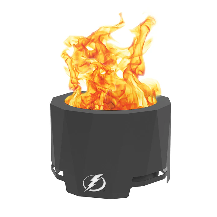 Blue Sky NHL Tampa Bay Lightning Smokeless Wood Burning Patio Fire Pit