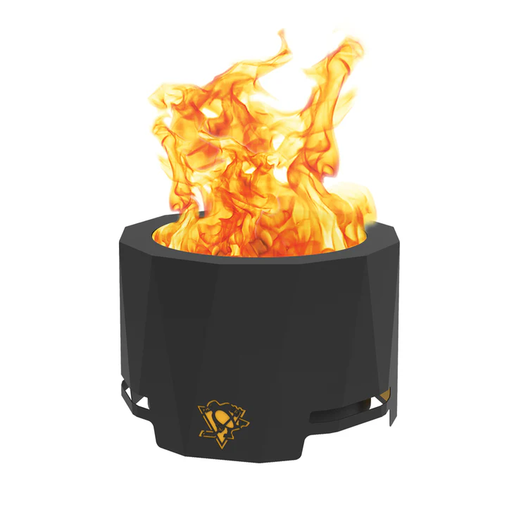Blue Sky NHL Pittsburgh Penguins Smokeless Wood Burning Patio Fire Pit