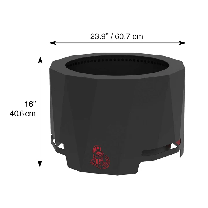 Blue Sky NHL Ottawa Senators Smokeless Wood Burning Patio Fire Pit