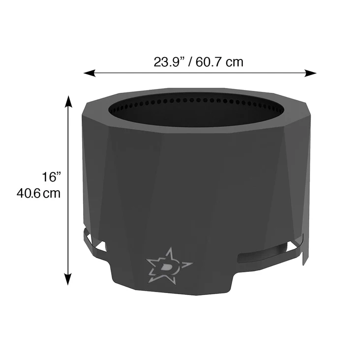 Blue Sky NHL Dallas Stars Smokeless Wood Burning Patio Fire Pit