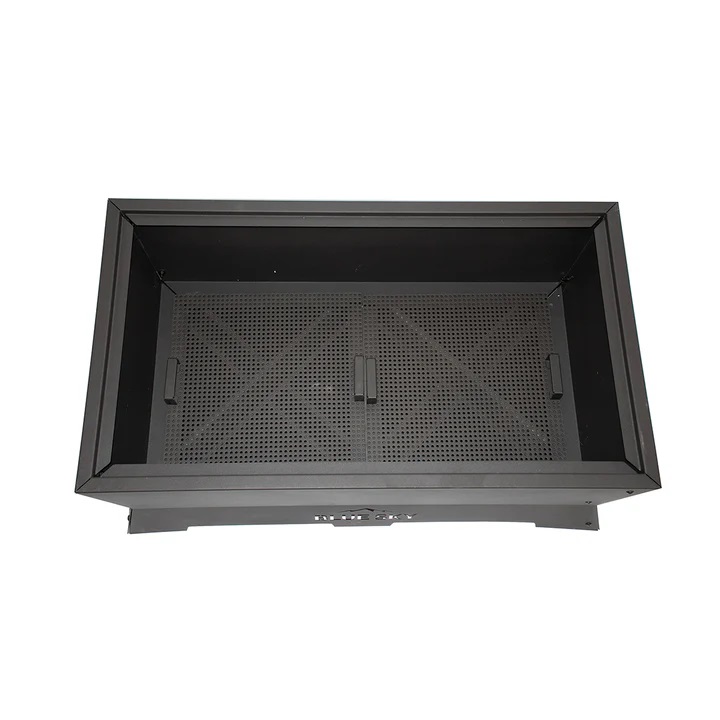 Blue Sky Outdoor Living 39 Inch Rectangular Peak Patio Dual-Fuel Smokeless Fire Pit