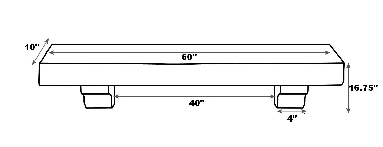 Pearl Mantels 416 Devonshire Mantel Shelf