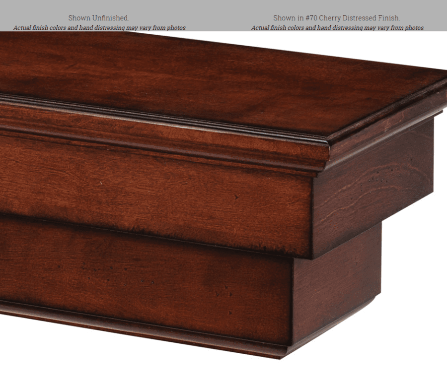 Pearl Mantels 495 Auburn Fireplace Mantel Shelf