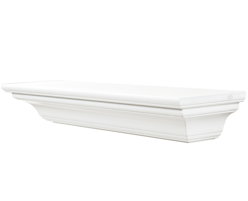Pearl Mantels 618 Crestwood MDF Fireplace Mantel Shelf in White