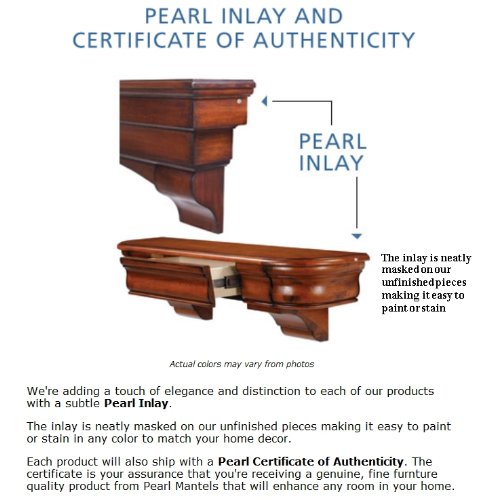 Pearl Mantels 111 Alamo Unfinished Fireplace Mantel Surround
