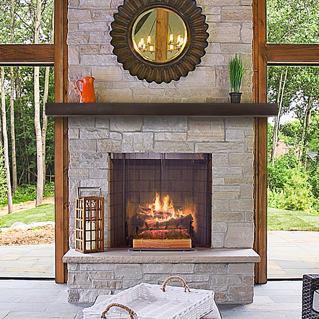 Pearl Mantels 84 Inch Inspirations Linear Non-Combustible Mnatel Shelves